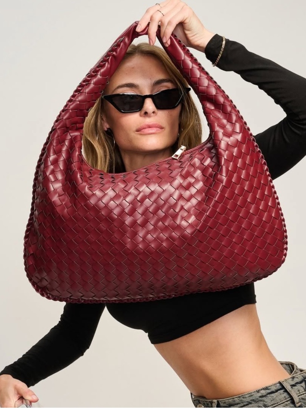 NWT Urban Expressions Victoria Merlot Hobo
